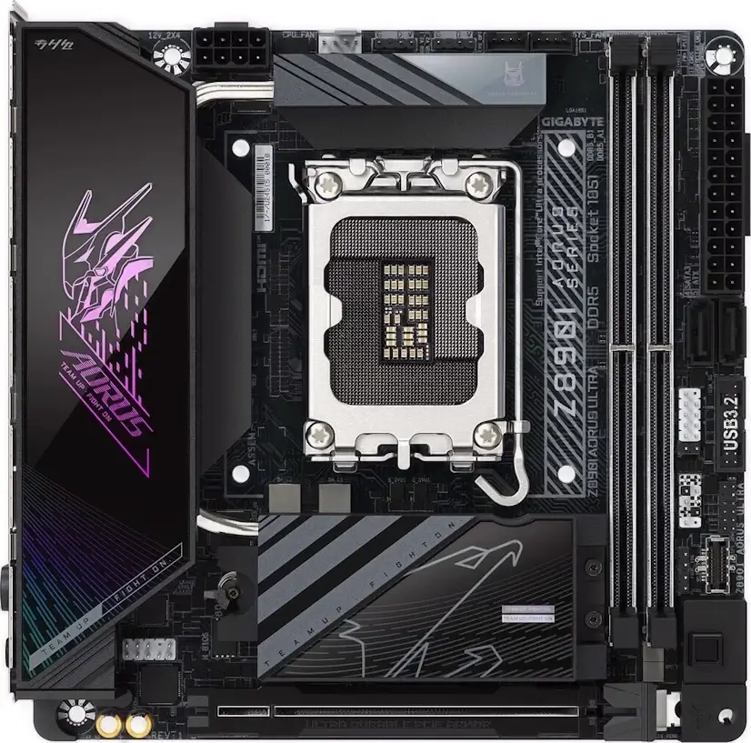 Montaje Placa Base Gigabyte Z890I AORUS ULTRA Gaming PC Coslada